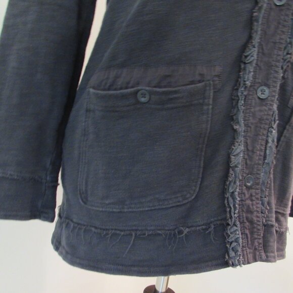 Eddie Bauer 100% Cotton Grey Cardigan Large - Picture 8 of 16